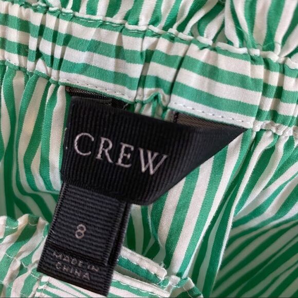 J. Crew Stripped Ruffle Button Tank Top - Picture 5 of 5